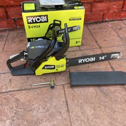 Ryobi 14” 37cc 2-Cycle Gas Chainsaw.