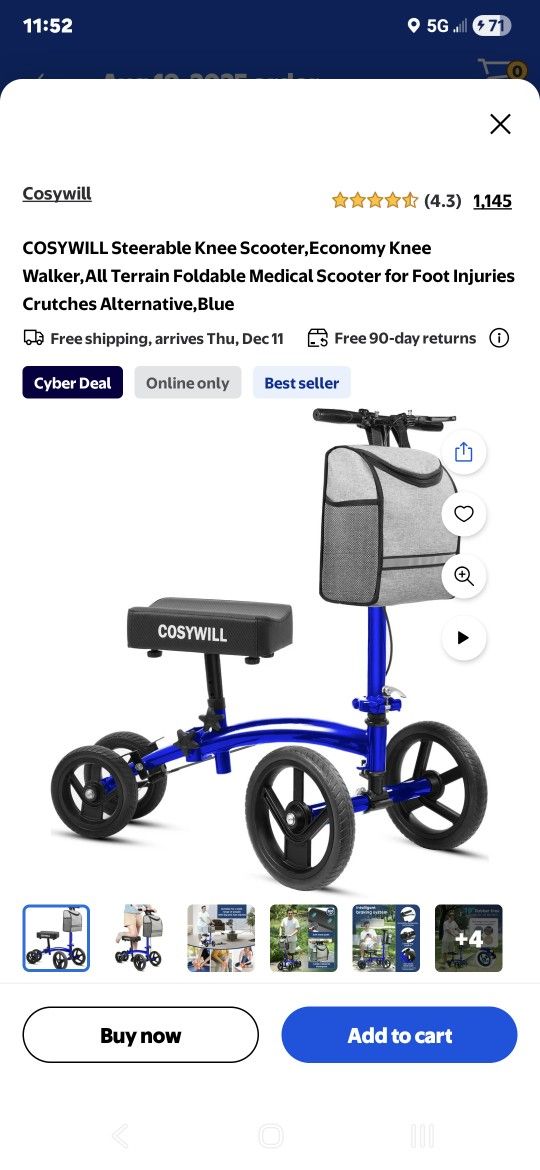 New Knee Scooter.