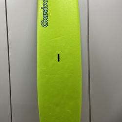 9’2” Gnaraloo Softop Longboard, Lime Green