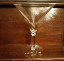 Skull Crystal Head Vodka martini glasses