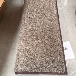 Oak Valley Designs™ Rounded Bullnose Carpet Stair Treads - Anti Slip Indoor Stair Mats for Wooden Stairs, Style: Stoney Brook, Black Walnut 27" W X 9.