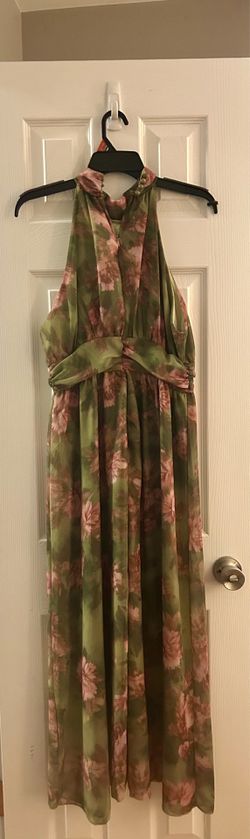 Green & Pink Dress
