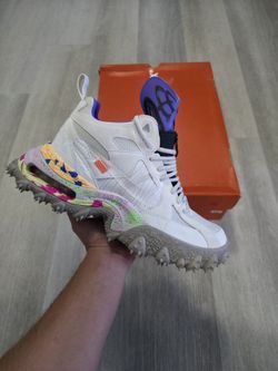 Nike Air Terra Forma Off-White High Top White Purple Multicolor Size 10.5 Men