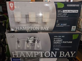 Hampton Bay Vanity Light Fixture $30 each Brand New (Price Is Firm)