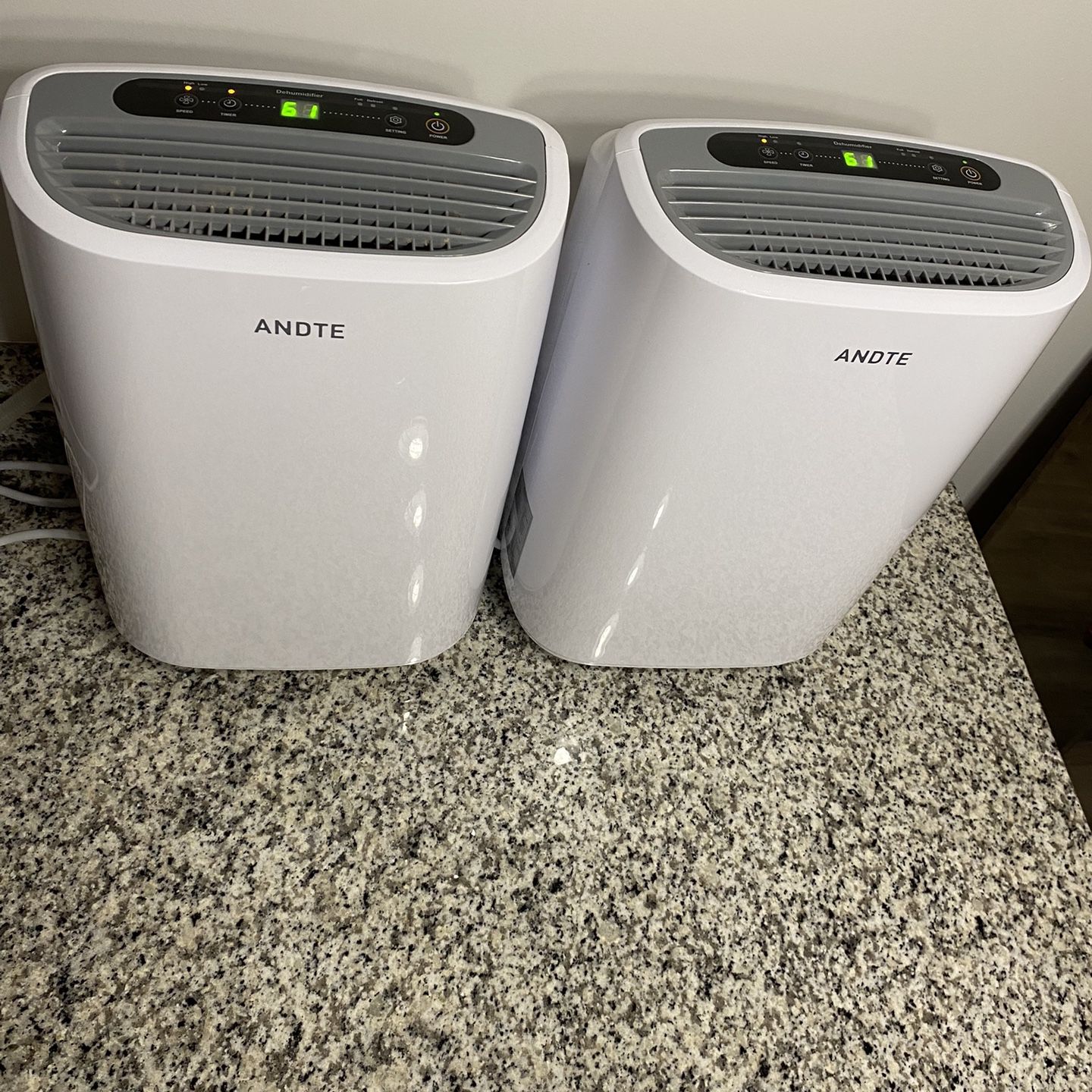 2 ANDTE Dehumidifiers 
