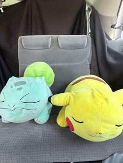 Large Pokémon Bulbasaur & Pikachu Plush Set