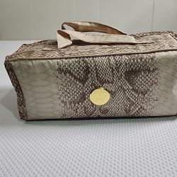 Joy Mangano Better Beauty Case Large Python Organizer W 4 Removable Compartments