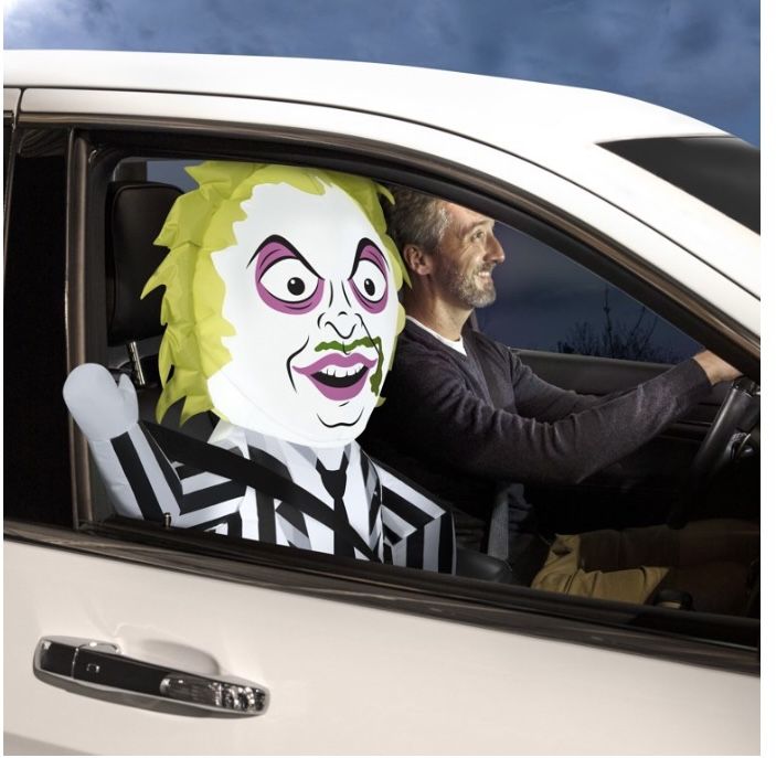 Beetlejuice Airblown Inflatable 3 FT Car Buddy, New, Halloween Decoration