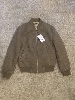 New Zara Heavy Brown Fur-Lined Jacket – Size Small