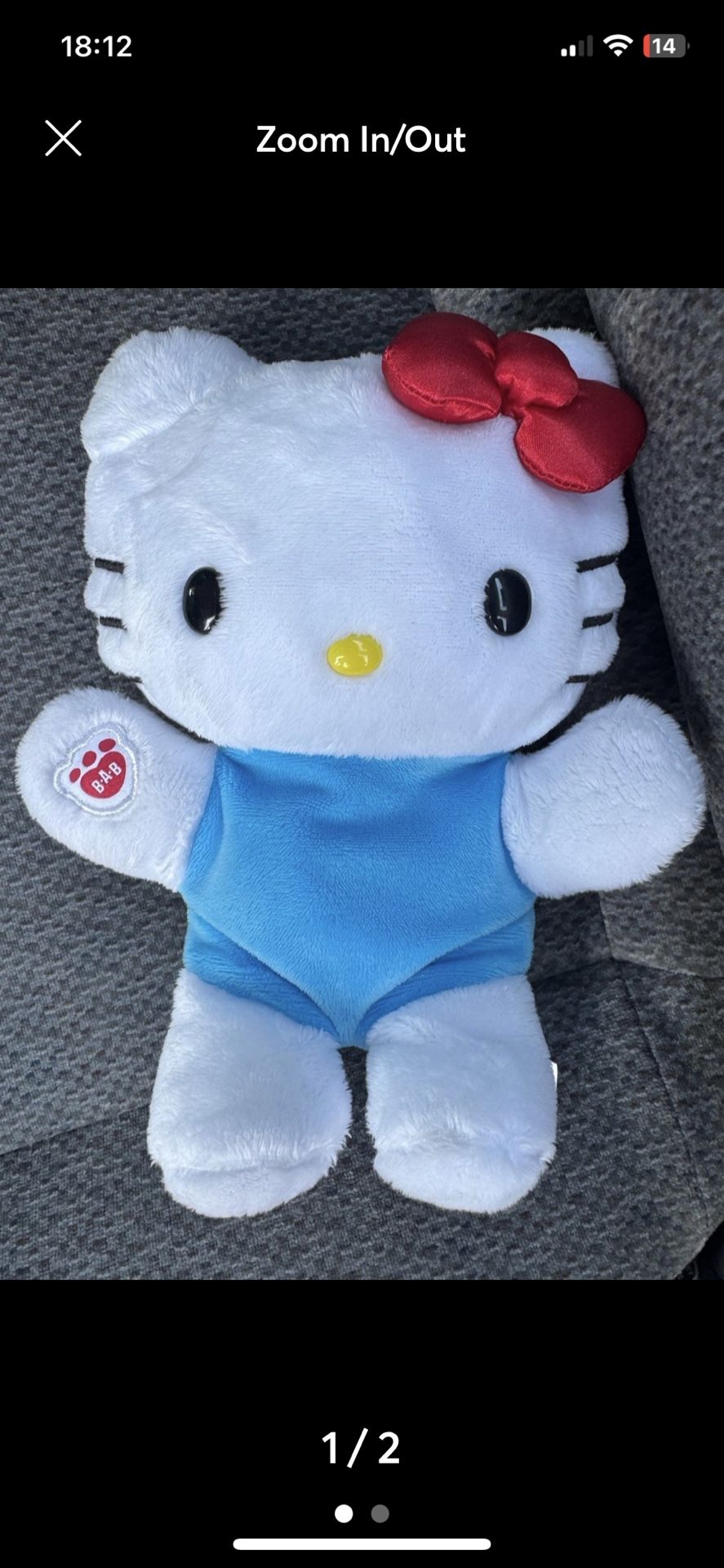 Hello kitty plushie 