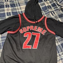 Supreme Basketball Jersey Hooded Sweatshirt 