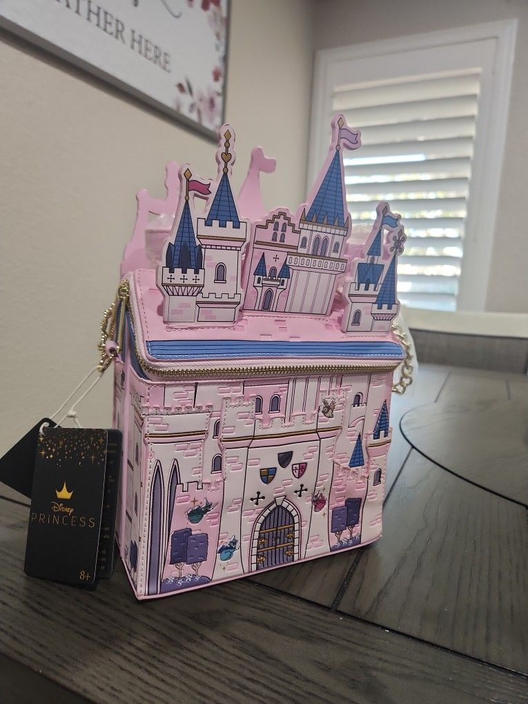 Disney Castle Sleeping Beauty Loungefly Purse