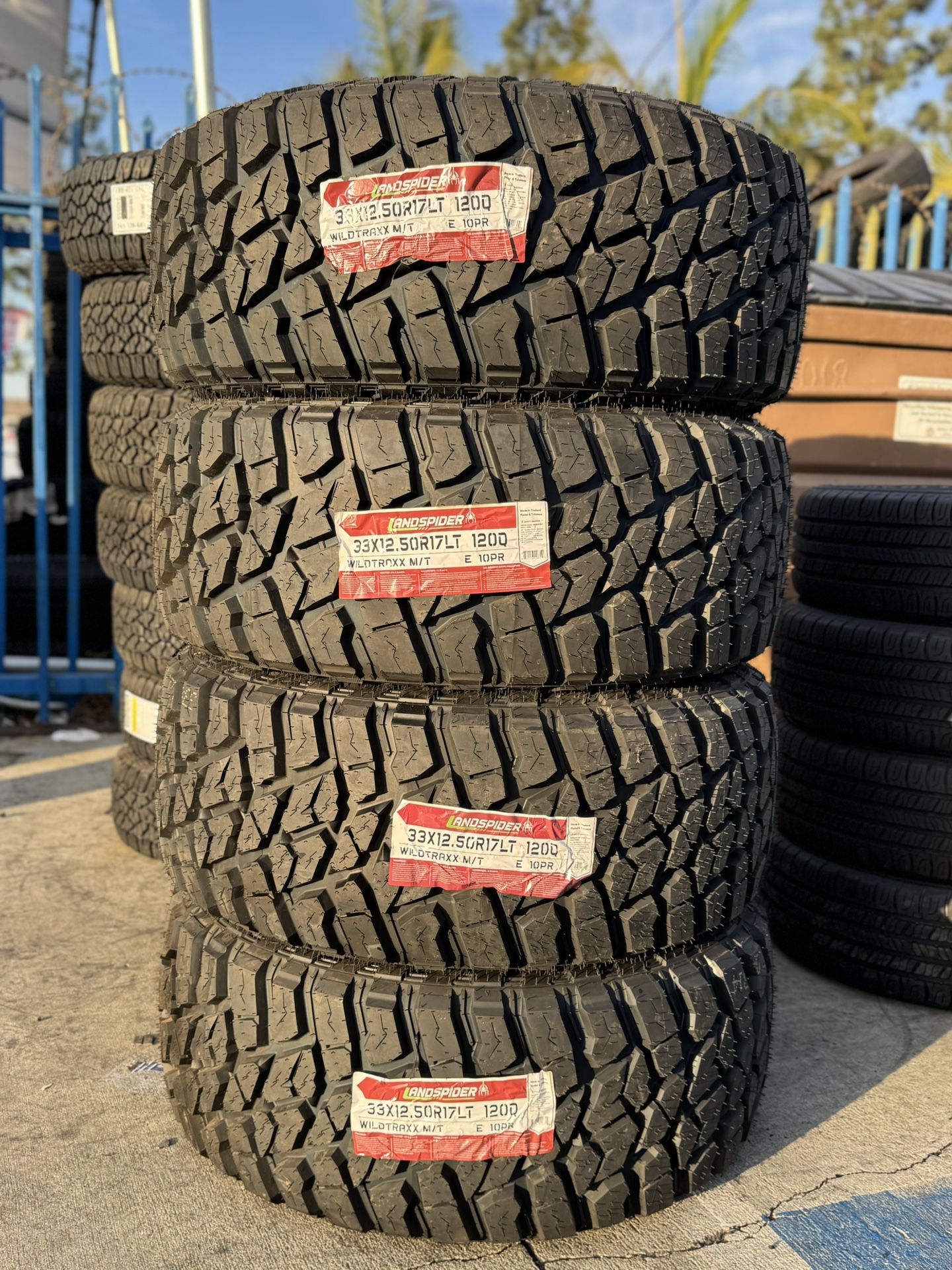 33x12.50R17 Landspider Mud Terrain New Tires Set Installed And Balanced Llanta Nueva Instalacion Y Balanceo incluido ✅✅