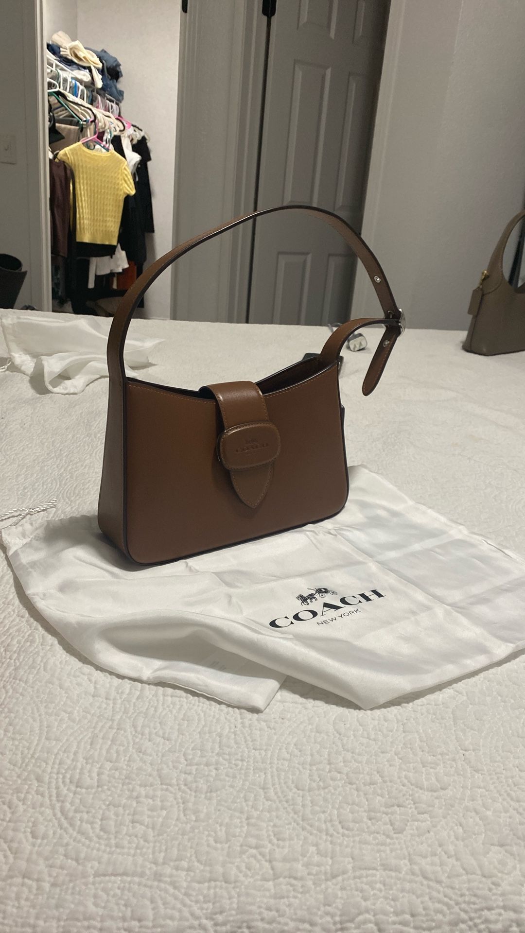 Brown Coach Shoulder Bag