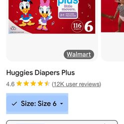 Size 6 Huggies 