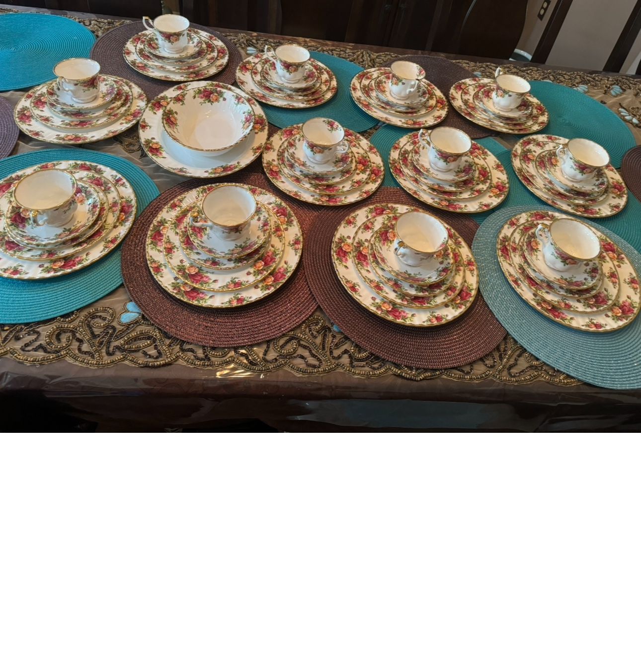 62 PCs Vintage Royal Albert Old country Rose 🌹