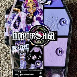 Monster High Skulltimate Secrets Fearidescent Clawdeen Wolf Doll NEW!