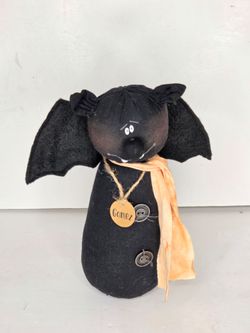 Honey and Me Gomez Black Bat Halloween Plush Primitive Decor