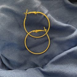 Silver Hoop Earrings 