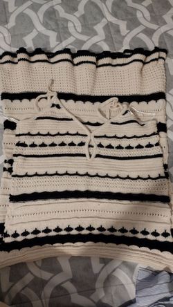 H&M crochet material long dress size M