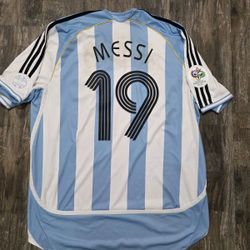Lionel Messi Argentina 2006 World Cup Home Jersey (WC Debut)