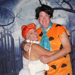 Selling our super cool, Fred and Wilma Flintstone Halloween costumes