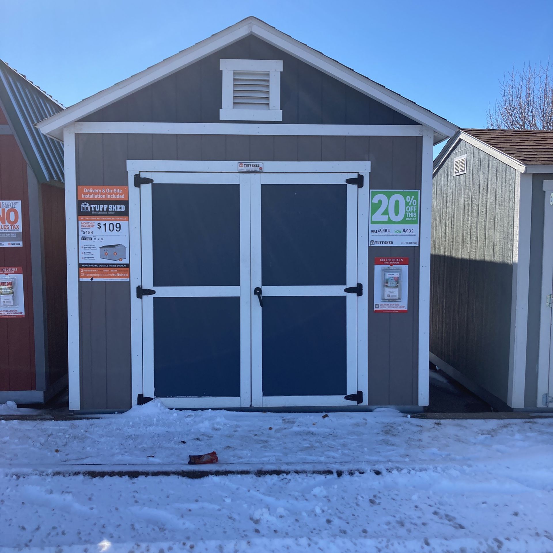 TUFF SHED 10 X 16 Delivered For $6932