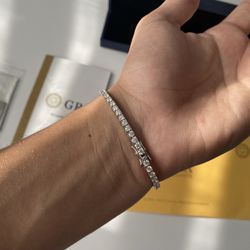 moissanite tennis bracelet s925 silver