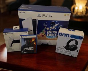 PS5 1TB Astro bot bundle plus Black ops seven Extra controller and wireless headset