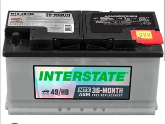 INTERSTATE BATTERIES~ MTX AGM 49/H8