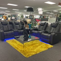 🔥OVERSTOCK FURNITURE SALE NOW 🎉2x LOVESEAT SET WITH POWER RECLINERS 40% OFF RETAIL 🤩