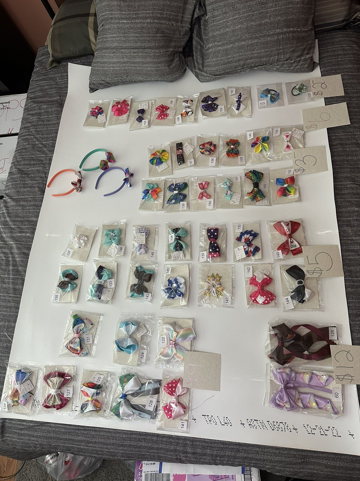 Handmade Hair Bows, Headbands And Baby Headbands.