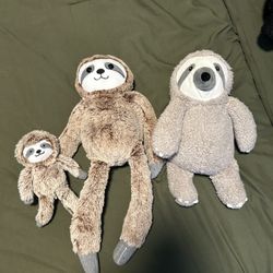 Sloth Kids / Toddlers / Baby Plushies