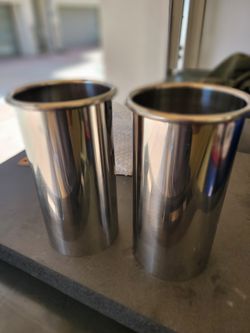 4" Polished Exhaust Tips (Rolled )