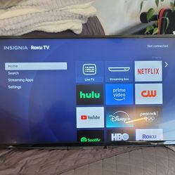 32" Insignia Roku Tv/ With Wall Mount