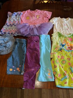 10 Girl Items Size 24 Months:3 pant 3 long sleeve, 1 hat, 1 tulle skirt,2 shirt sleeve