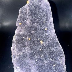 Deep Purple Amethyst Druzy Slab – Natural Crystal Display Piece