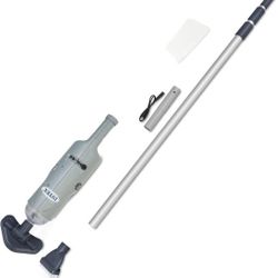 Intex Handheld Pool Vacuum Cleaner Rechargeable 94 Inch Telescoping Shaft and 2 Interchangeable Brush Heads for Above Ground Swimming Pool and Spa