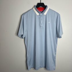 Redvanly Girard Golf Polo Shirt Mens Medium Mist Blue