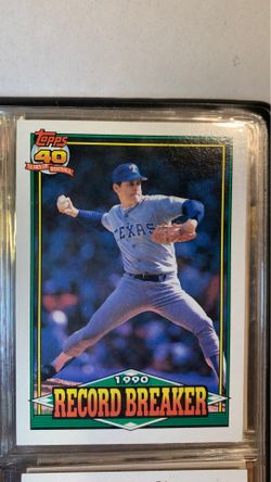 1991 Topps 1990 Record Breaker 6 Nolan Ryan