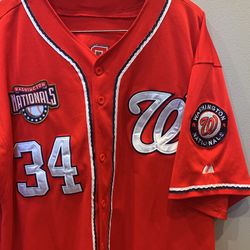 Bryce Harper Washington Nationals Jersey Used Majestic Size 52 or