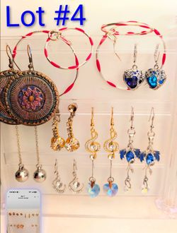 Mixed Earrings Lot – 8 Pairs