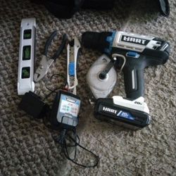 HART  3/8"  CORDLESS DRILL W/ACCESSORIES