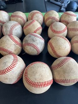 Used leather baseballs $1 each