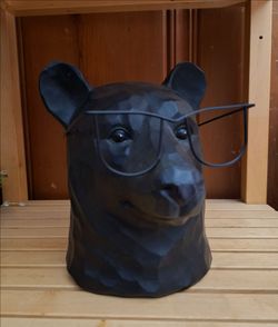 Bear Wearing Glasses Sculpture