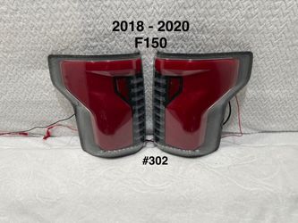 2018 To 2020 Ford F-150 Sequential Turn Signal Animated Red LED Bar Tail Lights