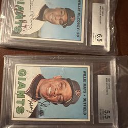 Willie Mays & Willie McCovey Baseball Cards 