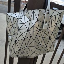 Geometric Lattice Top-handle Handbag for Women 