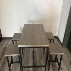 Table with four stools