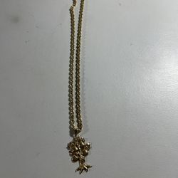 10k Rope Chain and 10k Pendant 